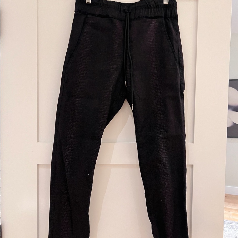 Bevy Flog Black Pattern Pants Size 25